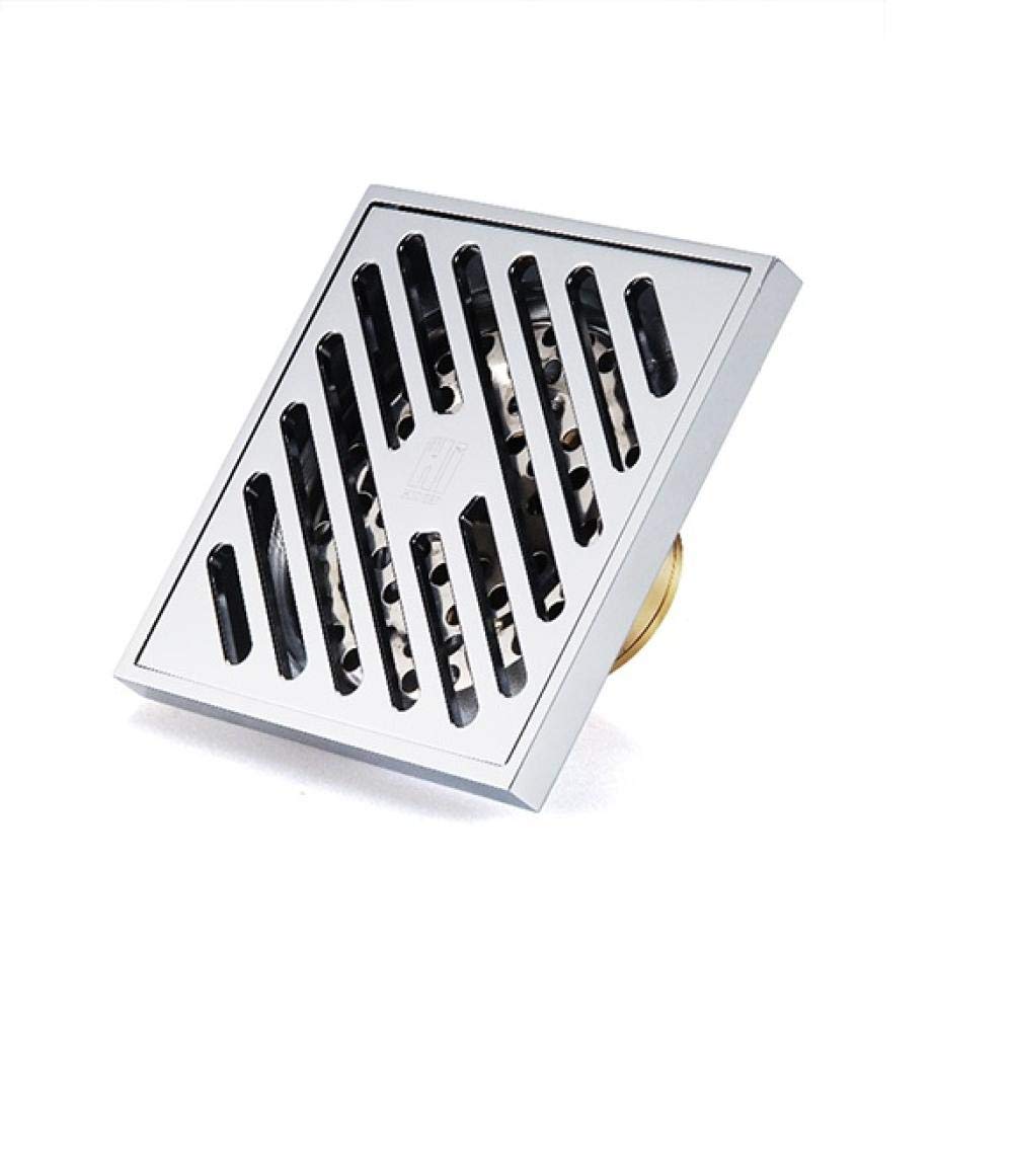 Desagüe de Suelo, desagüe Redondo, 1 Unidad, desagüe de Ducha Cuadrado, antiolor, Cubierta de desagüe de Ducha de baño 1