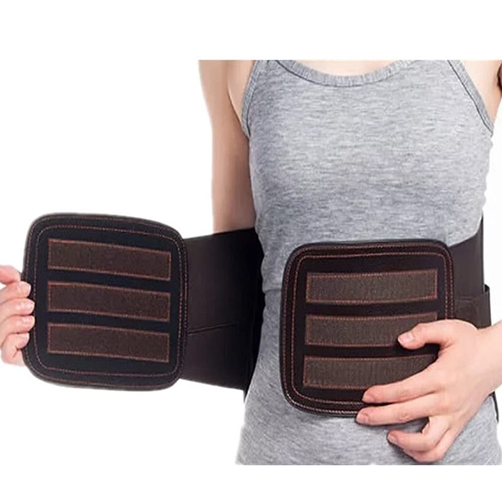 Ceinture Lombaire en Cuir, Soutien du Bas du Dos - for Homme et Femme, Traitement de la hernie discale et soulagement de la Douleur, Travail/Gym (Size : XXL)