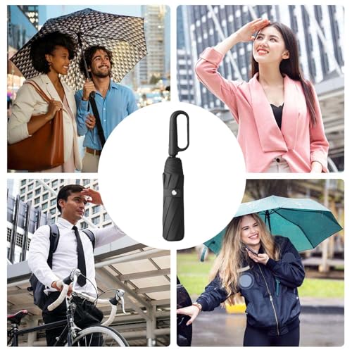 Parapluie automatique pliable imperméable accessoire extérieur - 4
