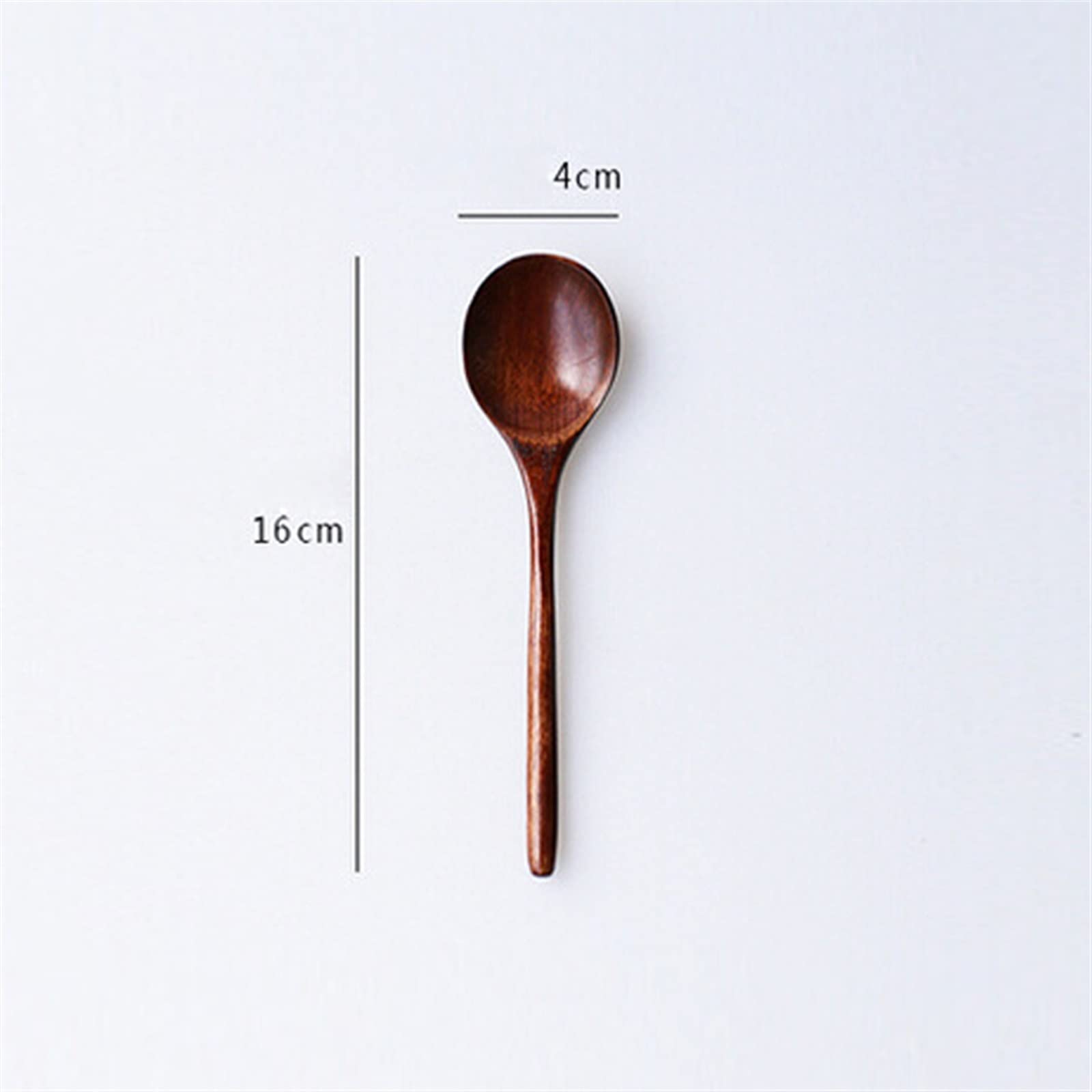 JINGYAN Cucchiaini da tè Wooden Spoon Bamboo Kitchen Cooking Utensil Tool Soup Teaspoon Catering For Kicthen