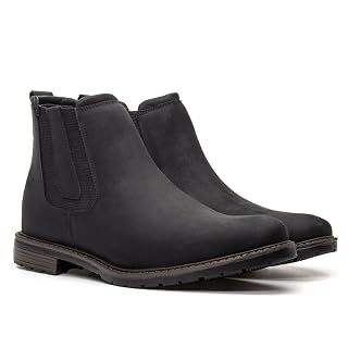 Botina Bota Cano Curto Masculina Couro Legítimo