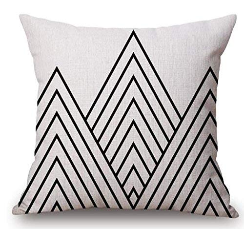 QINU KEONU Elephant Deer Mountains Cotton Linen Throw Pillow Case Cushion Cover Home Sofa Decorative 18 X 18 Inch (46)