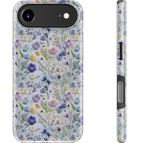 Coque iPhone 17 Air DEENAKIN violette double couche en silicone rigide