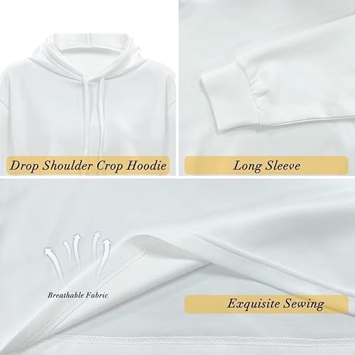 Miniatura 6 de YEXIATODO Sudadera con capucha de manga larga casual con cordón para mujer