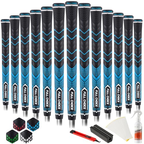 Full Choice 13 Pack Golf Grips Kits - High Feedback and Traction Golf Club Grips, All Weather Performance Golf Club Grips