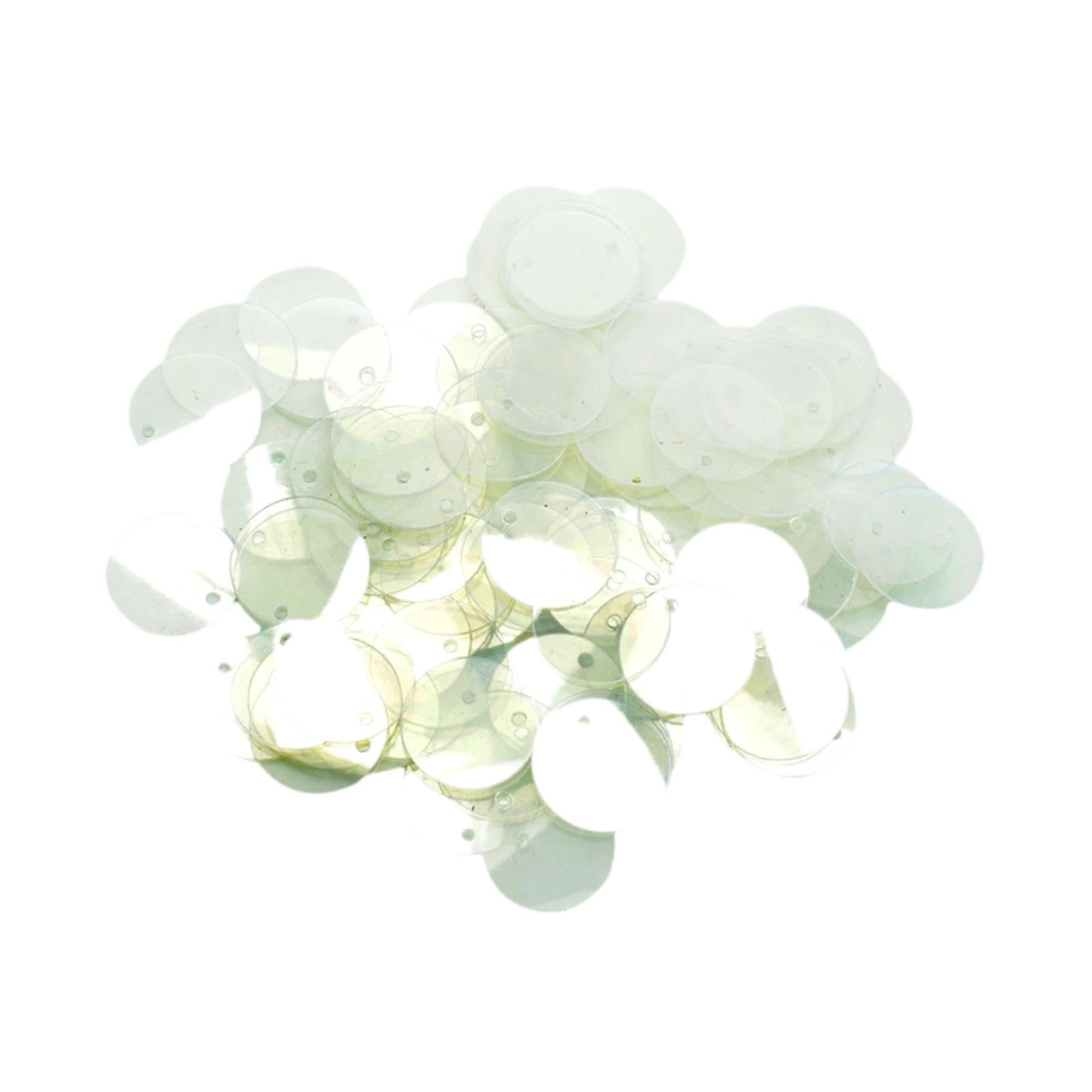 130 Pieces Round Loose Sequins DIY Flat Sequin Paillettes for Jewelry Making Clear | Crafts | Sewing | Embellishments & Finishes | Sequins-picture-10
