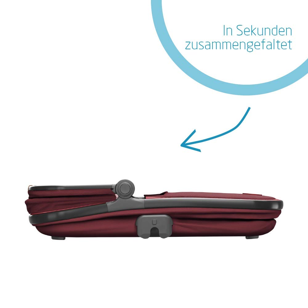 Maxi-Cosi Oria Babywanne, groß, bequem und federleichter Kinderwagenaufsatz, geeignet für Maxi-Cosi-Kinderwagen/Buggys, nutzbar ab der Geburt - 6 Monate, (ca. 0-9 kg), essential red