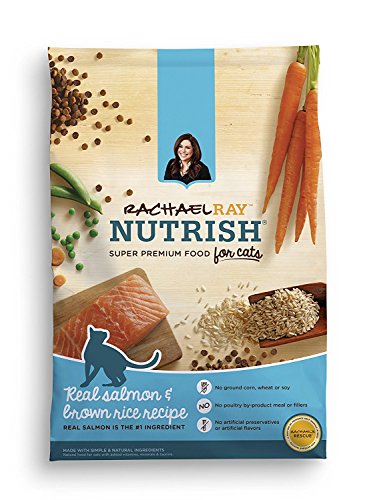 Rachael Ray Nutrish Natural Dry Cat Food, Salmon & Brown Rice Recipe, 3 lbs (Pack of 2)