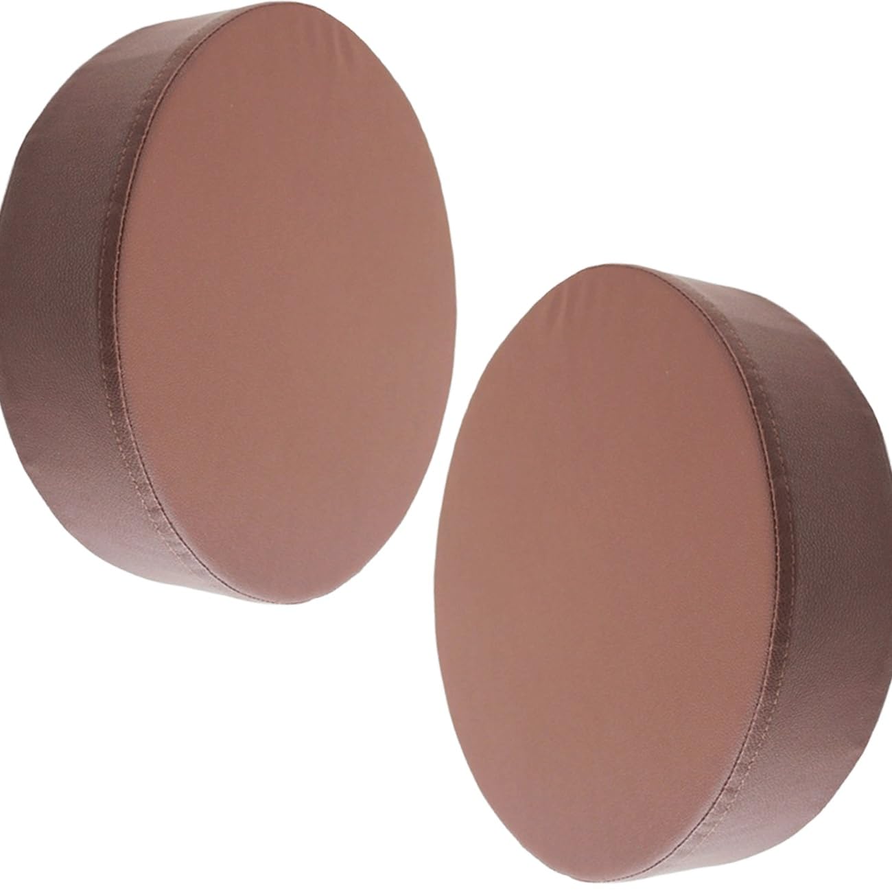 SDNAM Patio Waterproof Chair Seat Pad Comfortable Memory Foam Pad Round Outdoor Slip Chair Seat Cushion Thickened Leather Replacement Pad for Patio Furniture Home Garden(G5,2pcs 45X45X8cm)