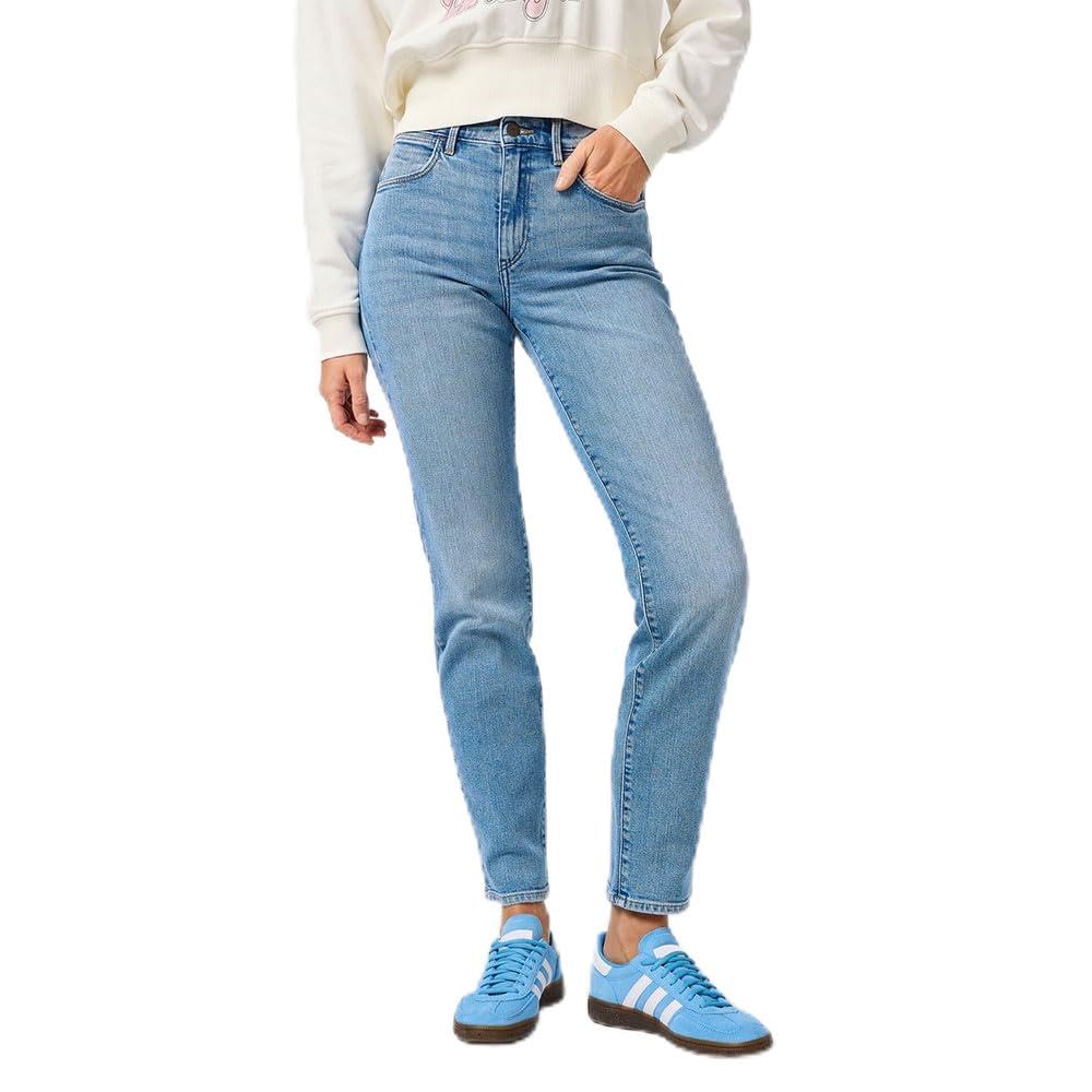 Wrangler Women's Straight Jeans, stelth, 32W x 32L