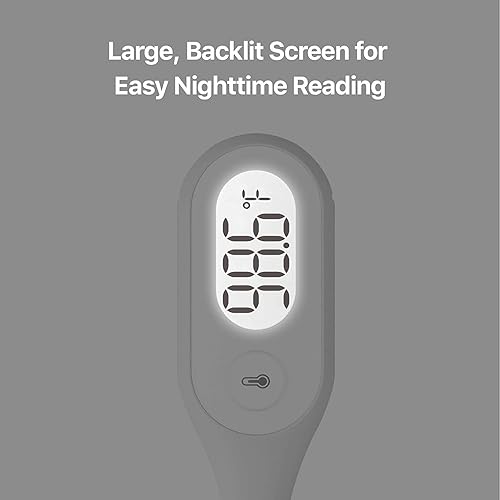 Miniatura 7 de iHealth Termómetro digital oral PT1 termómetro de fiebre con doble sensor para alta precisión termómetro de lectura de axilas rectas para adultos y