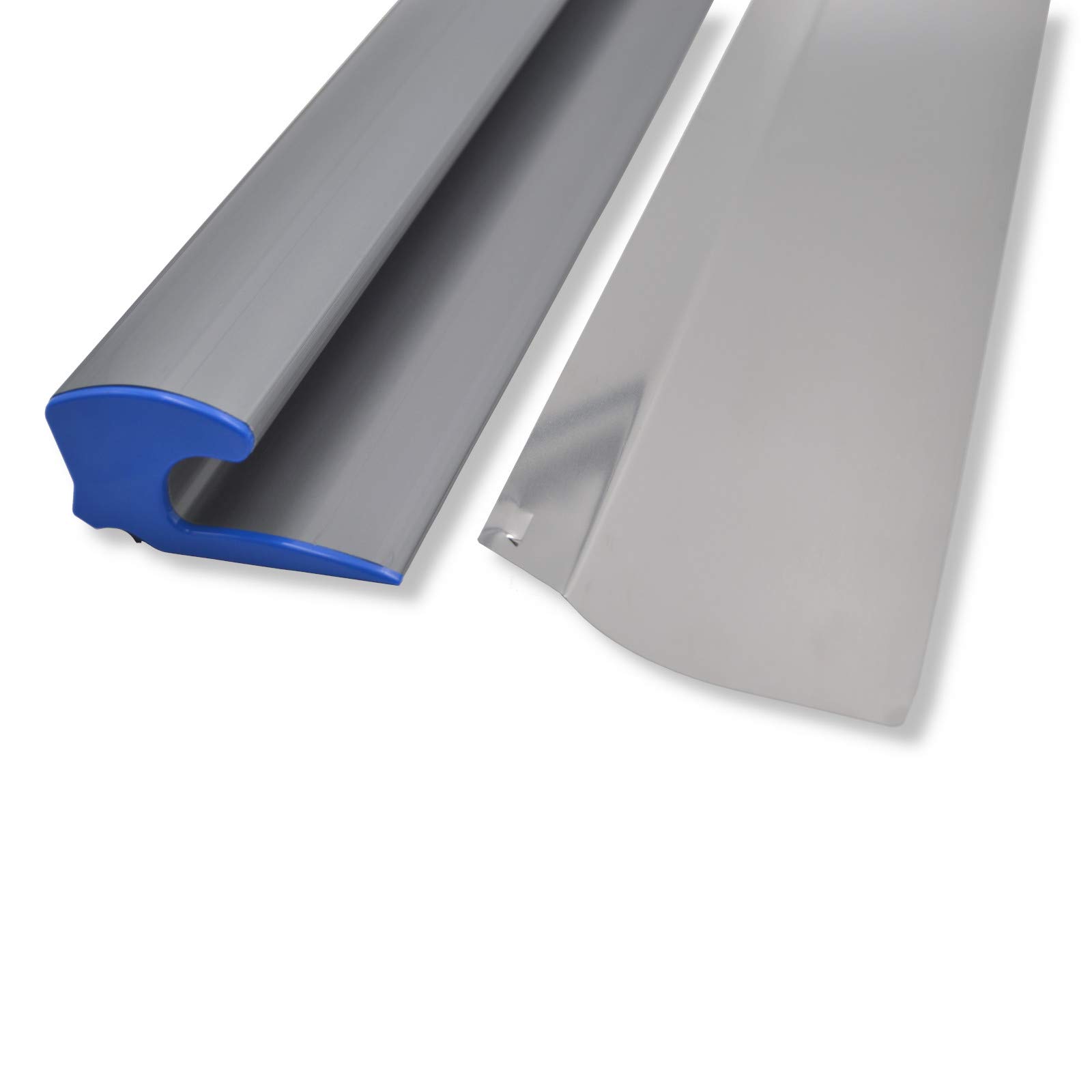 DEWEPRO® Flächenspachtel mit handlichem Griff und austauschbarem Edelstahlblatt 0,3mm - Breite: 1000mm