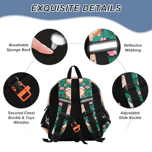 Cute Puppy Dog Toddler Backpack for Girls Boys,Preschool Kindergarten Backpack Kids Backpacks for Girls B04051962