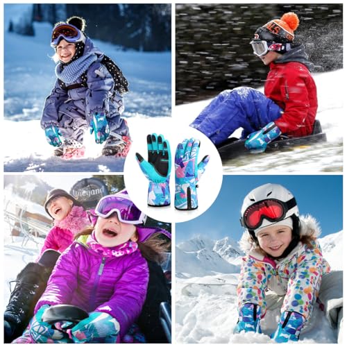 krosa -20℉ Winter Gloves for Men Women & Kids Made with 3M Insulation, 5-Layer Waterproof Snow Ski Gloves, 10 Touchscreen Finger Cold Weather Gloves