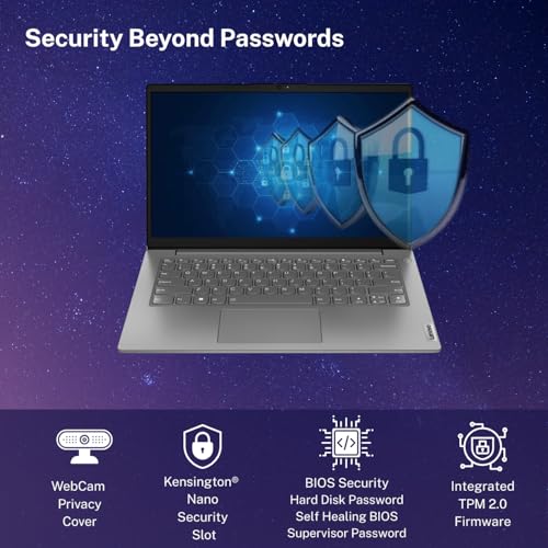 Image of Lenovo V14 Intel Core i3 13th Gen 14 inch FHD (1920x1080) Antiglare 250 Nits Thin and Light Laptop (8GB RAM /512GB SSD /Windows 11 Home /Office Home 2024 /Iron Grey /1.43 kg), 83A0A0PBIN