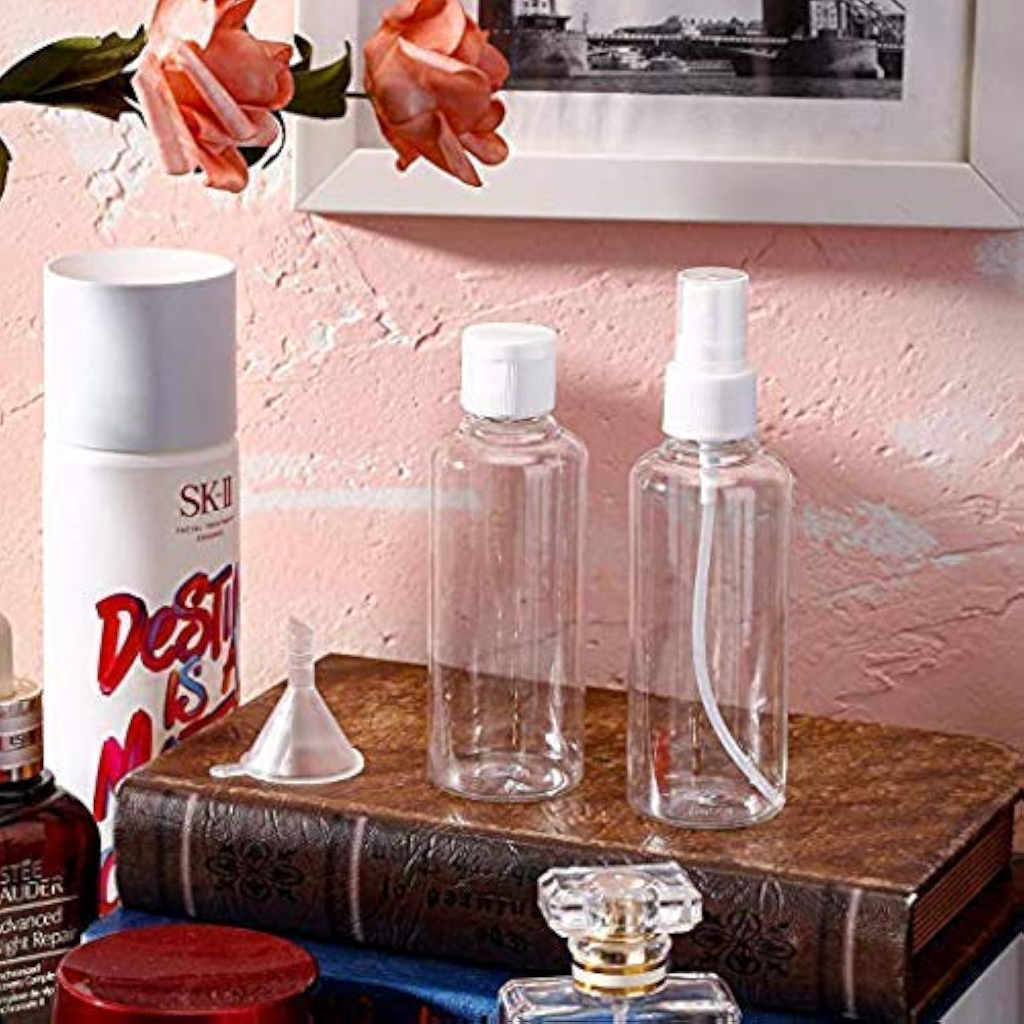 60ml Empty Transparent Plastic Fine Mist Spray Bottle