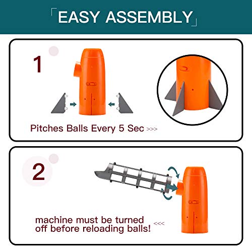 Omnisafe Baseball Pitching Machine Toys, Baseball Pitcher Sets, Includes 5 Pp Baseballs & Extendable Ball Bat, Outdoor Training Ball Play Sport Games For Kids Boys & Girls #TOP4