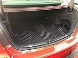EACCESSORIES EA Cargo Liner - Trunk Mat for BMW 3-Series F30 M3 F80 Sedan 2012-2018 – Weather-Resistant Trunk Mats for Cars with Raised Lip – Non-Slip Car Trunk Mat Rubber – Laser Pre-Cut Design