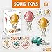 Dancing Octopus Toy, Electric Dancing Octopus Toy, Automatic Obstacle Avoidance Sensor Toys, Upright & Crawling Two Modes, with LED & Music, USB Rechargeable (Yellow+Fishing Rod)