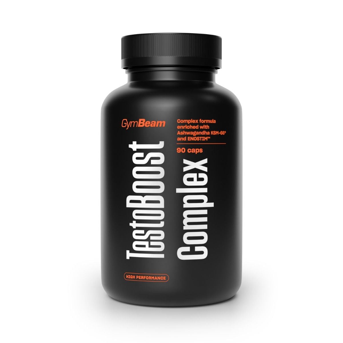 GymBeam Testoboost Complex - Con Tribulus Terrestris, Ashwagandha KSM-66® ed ENOSTIM™ - Supporto Testosterone Naturale - Zinco, Vitamine D, B5, B6 - Vegano