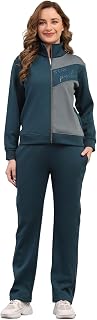 Monte Carlo Womens Regular Fit Printed Mock Collar Full Sleeve Winter Tracksuit Sportswear Set with Jacket and Lower | Com... Price In India