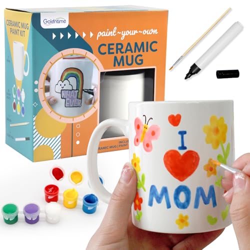 Paint Your Own Mug Kit for Adults & Kids with Gift Box