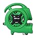 XPOWER P-230AT Mini Mighty 1/4 HP 925 CFM Centrifugal Air Mover, Carpet Dryer, Floor Fan, Blower, Stackable, Daisy Chain, for Water Damage Restoration, Janitorial, Plumbing, Home Use, Green