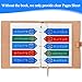 Henoyso Award Ribbon Organizer Holder Swimming Gymnastics Case Clear blank plastic Pages Sheets Storage Display scrapbook pockets for 3 Ring Binder Storage prize contest competition(25 Pieces)