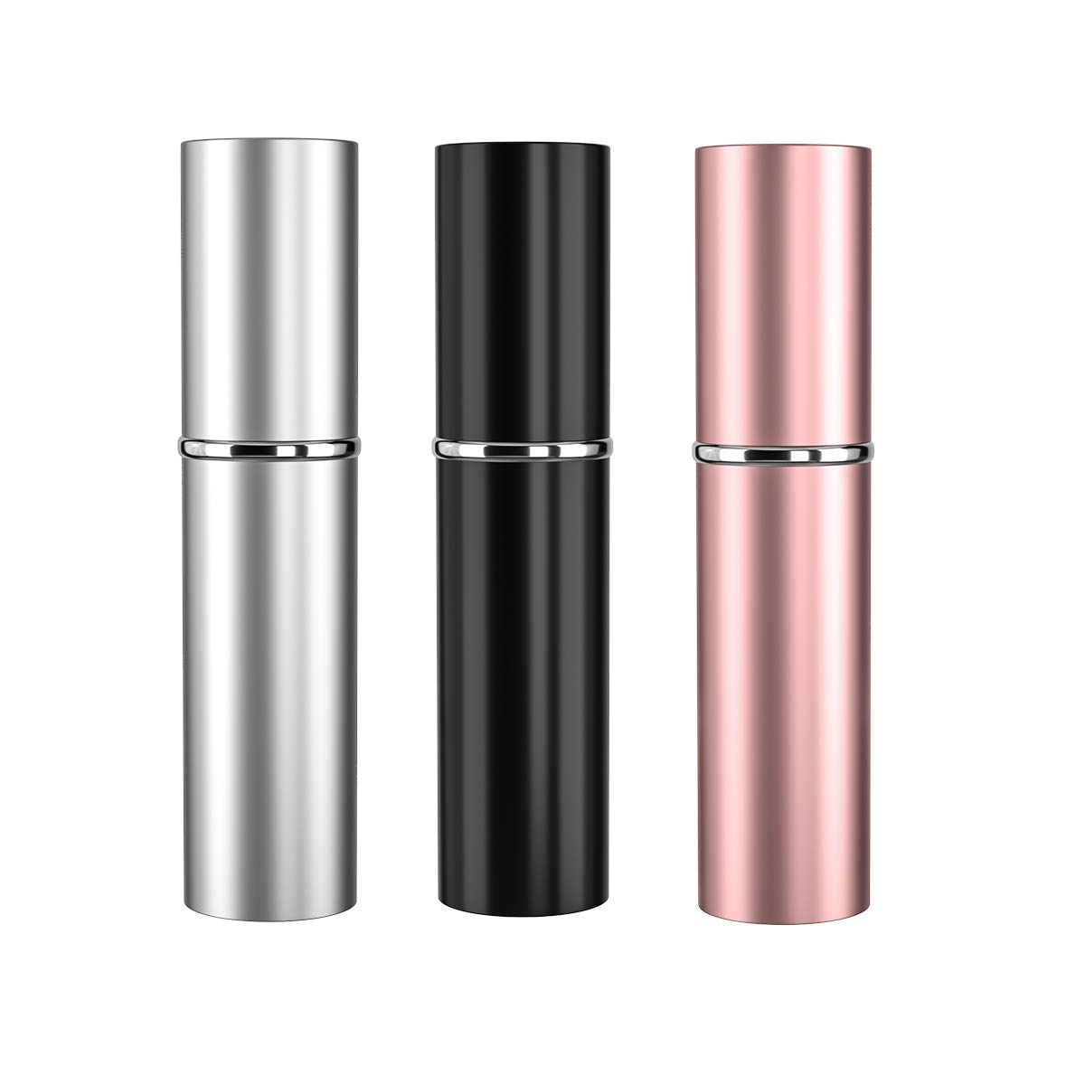 NONNBIRI アトマイザーセット 3色セット（漏斗付き）ボトル 化粧水用 噴霧器 スプレーボトル 小分けボトル 通勤 旅行携帯用 男女兼用 (6ml)