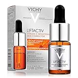 Vichy LiftActiv Vitamin C Serum and Brightening Skin Corrector, Anti Aging Serum for Face with 15% Pure Vitamin C, Hyaluronic Acid and Vitamin E, for Brighter, Firmer Skin, 0.34 Fl Oz (Pack of 1)