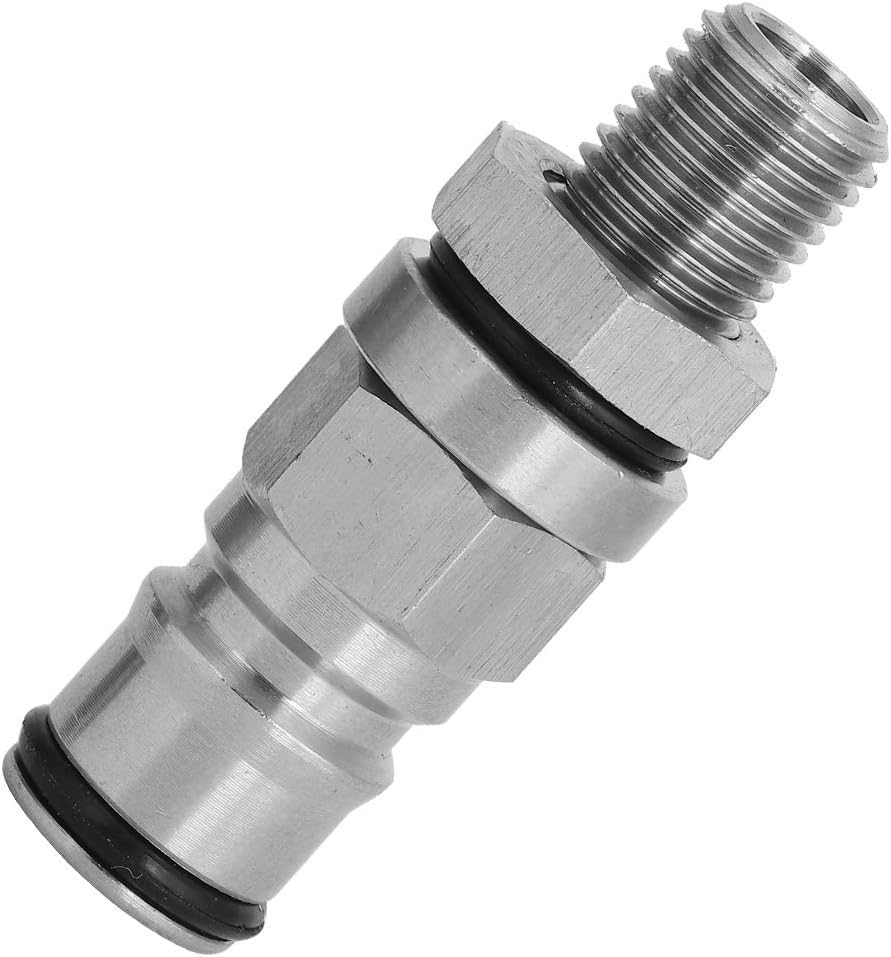 Semfeil Brew Homebrew 304 Stainless Steel Corny Keg 1/4’’ BSP Ball Lock Post Bulkhead with Poppets 19/32