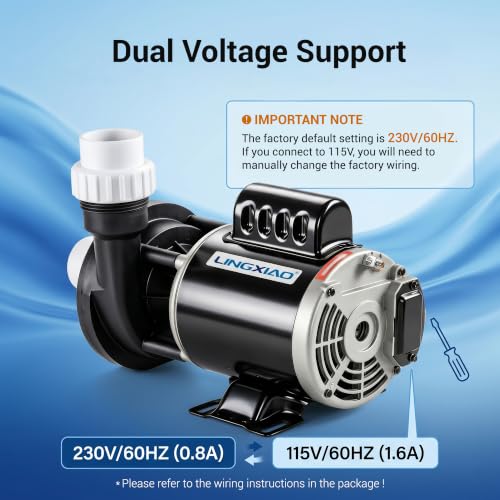 Image of SPA Circulation Pump 0.25HP, (115V or 230V) - Model: 48WTC0153C-I