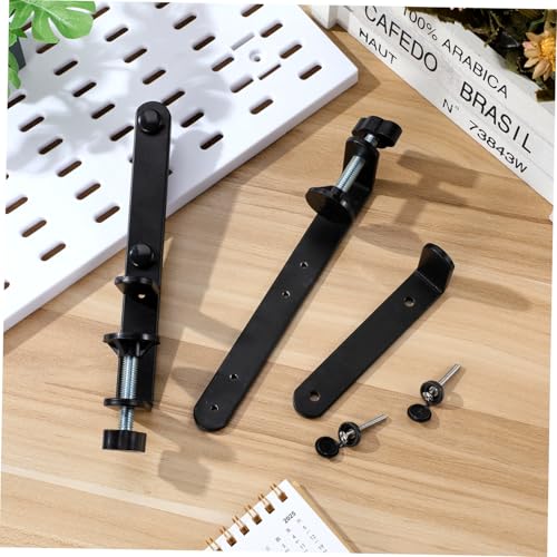 Supports de table pour panneau perforé noir lot de 2 connecteurs de bureau sans perçage