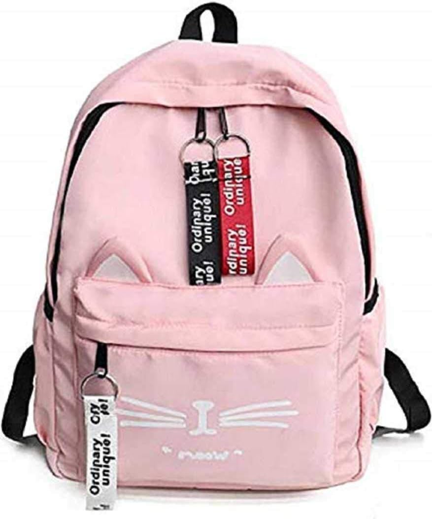 DIVING DEEP Women's PU Leather Backpack (Pink)