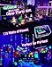 Black Lights for Glow Party! 115W Blacklight LED Strip kit. 4 UV Lights to Surround Your Neon Party. Ultraviolet Lighting for Big Rooms. Easy Set up! Glow in The Dark Party Supplies. Fiesta Luz Negra