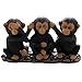 No Evil Monkeys Figurine for African Jungle Safari Decor Sculptures or Chimps Statues and Decorative Animal Lover Gifts by Home-n-Gifts