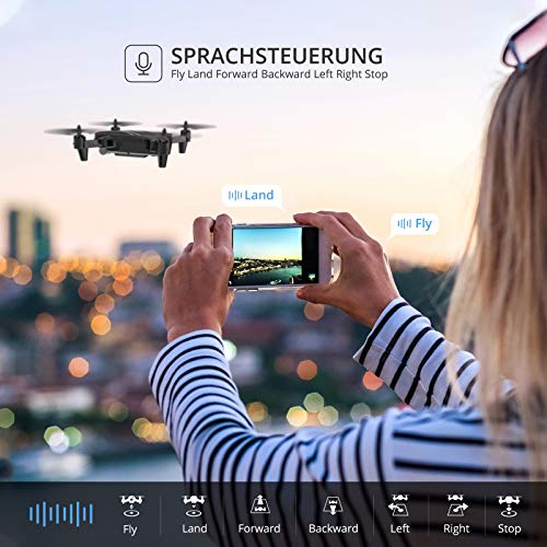 DEERC D20 Drohne für Kinder mit Kamera HD,Faltbar RC Quadcopter mit FPV Live Übertragung,lange Flugzeit,Gestensteuerung… – Bild 7