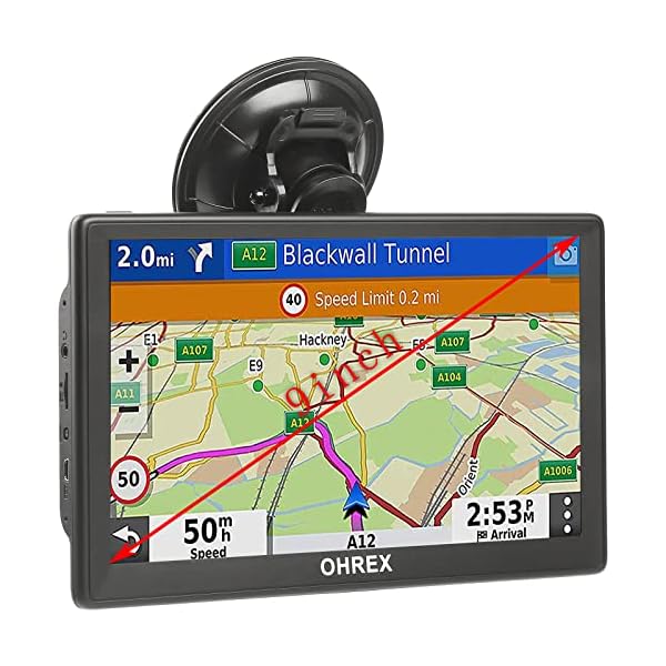 N900 GPS Navigator for Truck Car, 9 inch GPS Truck Driver Commercial, Trucker GPS for Semi Truck 2024, Lifetime Map Updates, Custom Truck Routing, Lane Guidance