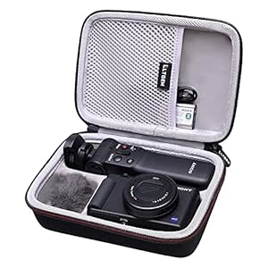Hard Case for Sony ZV-1 / ZV-1F Vlog Camera by LTGEM. Fits Vlogger Accessory Kit Tripod and Microphone – Travel…