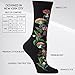 Ozone Women's Witches Garden, Fairy and Mushroom, Bioluminescent Floral Novelty Crew Sock for Women, Size 9-12