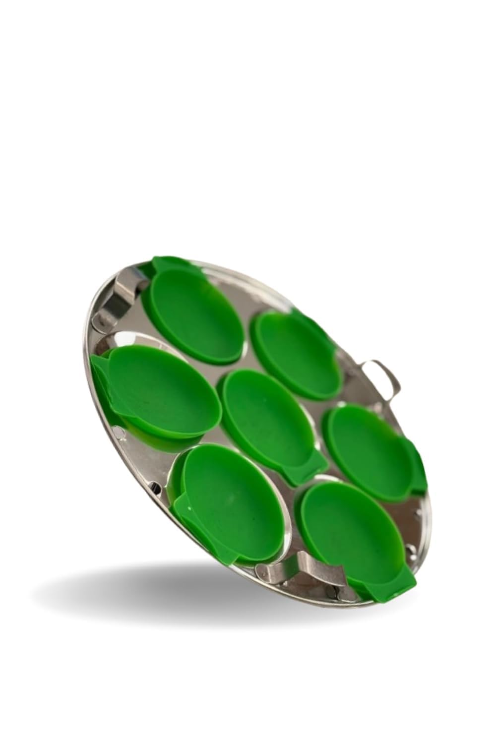 Sud ScrubPremium Silicone Idli I Idly Maker I Idli Liners Original, Green | | Multipurpose- Dhokla Maker | Cupcake I Muffin Maker | Non -Stick | Perfect round shaped Idlis I Food Grade Silicone | BPA Free | Minimum Wastage of Batter | No greasing | Oven, Microwave & Dishwasher Safe(Green, Pack of 1 (7 Pcs))