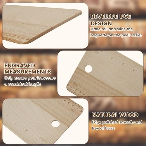 Bread Transfer Peel 15 Inch, Flipping Board for French Bread Baking and Bread Peel