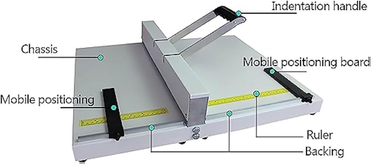 Paper Grooving Machine, Paper Bending Machine, Manual Grooving Machine with Positioning Ruler, Suitable for Greeting Cards, Brochures (450) (450)