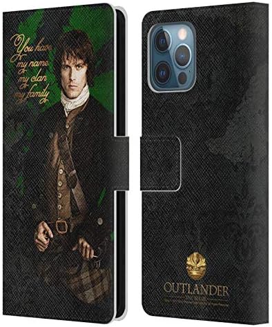 Head Case Designs Officially Licensed Outlander Jamie Portraits Leather Book Wallet Case Cover Compatible with Apple iPhone 12 Pro Max