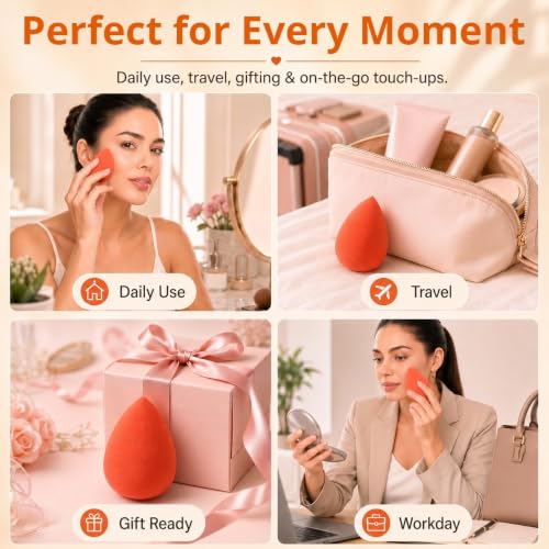 BEAKEY Makeup Sponge Foundation Beauty Sponges - Image 6