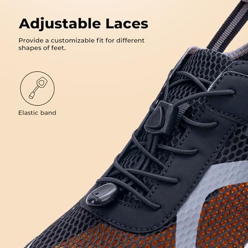 Image of Mens Closed Toe Wide Width Hiking Sandals Summer Walking Water Shoes Comfortable Recovery Fisherman Sport Sandals