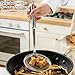 100 Mesh Stainless Steel Extra Ultra Fine Fat Skimmer Spoon, Durable Fine Mesh Strainers Stainless Steel With Slotted Ladle Design, For Frying Oil Sauce Grease And Kitchen Cooking (All-3pcs,Large)