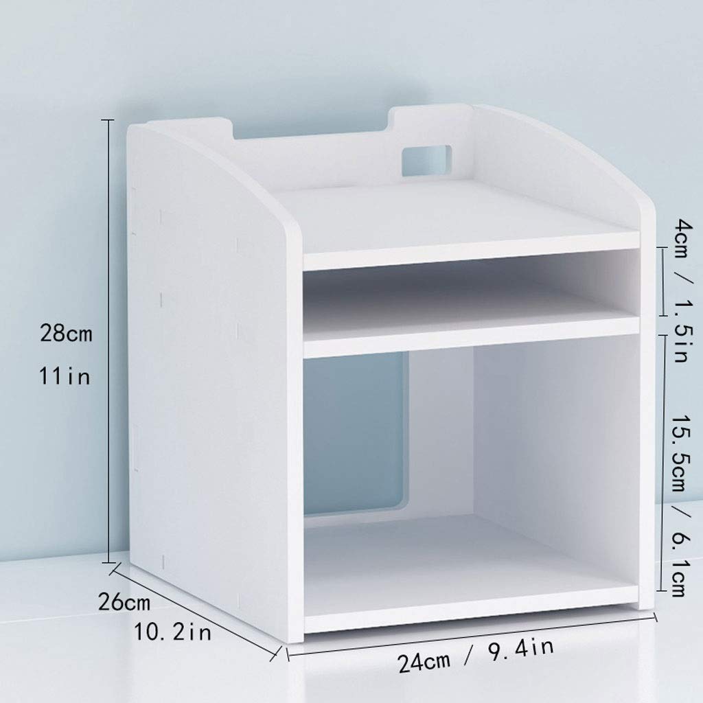 Supporto per Stampante da Tavolo con Montante per Stampante Scaffale per File da scrivania a 3 Strati di Grande capacità, utilizzato per Il Soggiorno dell'ufficio Scaffale per Scanner per Scanner (b