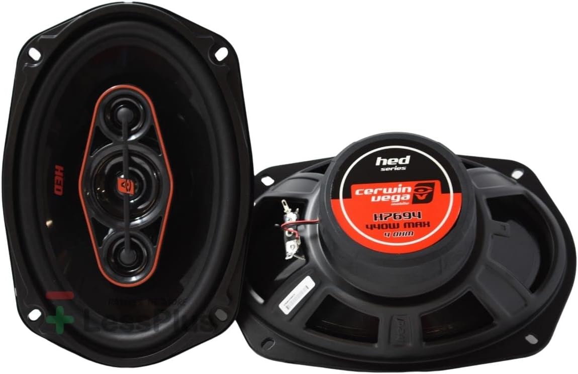CERWIN-Vega! HED Series Car Speakers – High-Performance Audio, Clear Sound, Deep Bass & Compact Designs for All Vehicle Types (H7694)