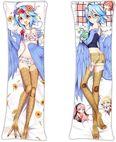 Monster Musume No Iru Nichijou Papi Everyday Life with Monster Girls Body Pillowcase 150cmx50cm(60inx20in) 2 Way Tricot Anime Manga Throw Pillow Cover